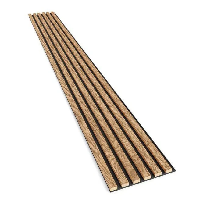 OAK Veneer Acoustic Slatted Wall Panels