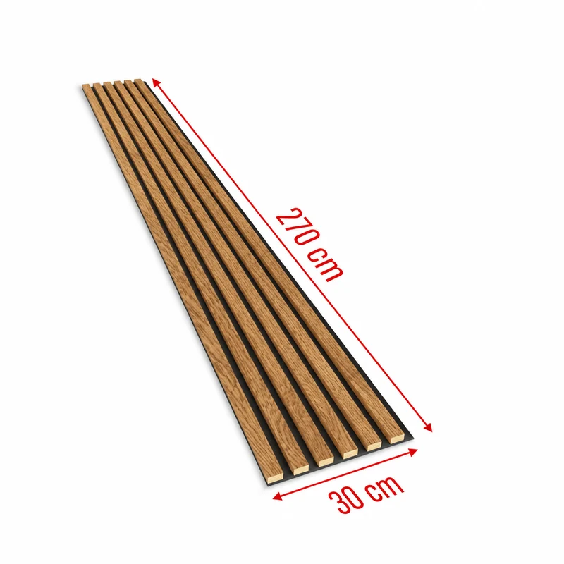 OAK Veneer Acoustic Slatted Wall Panels