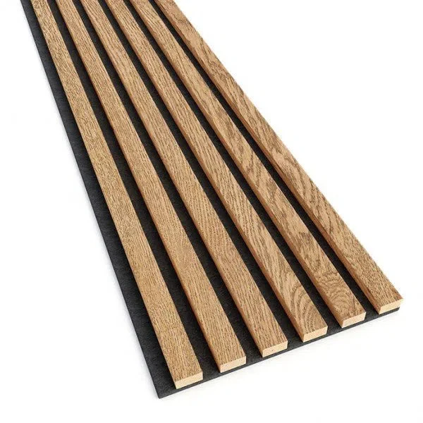 OAK Veneer Acoustic Slatted Wall Panels