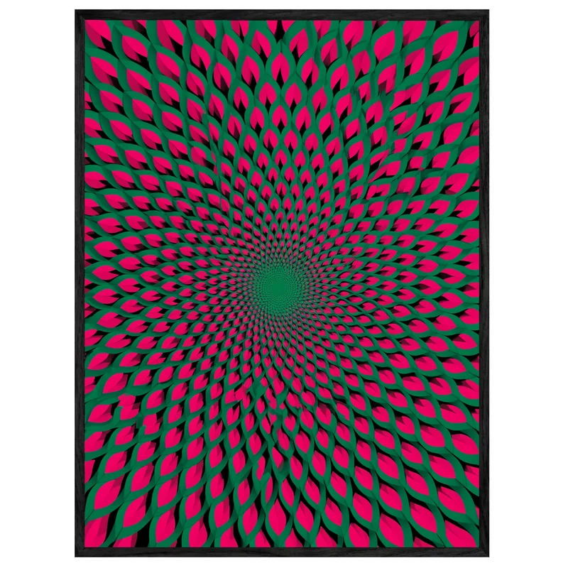 Psychedelischer Blütenwirbel Leinwand