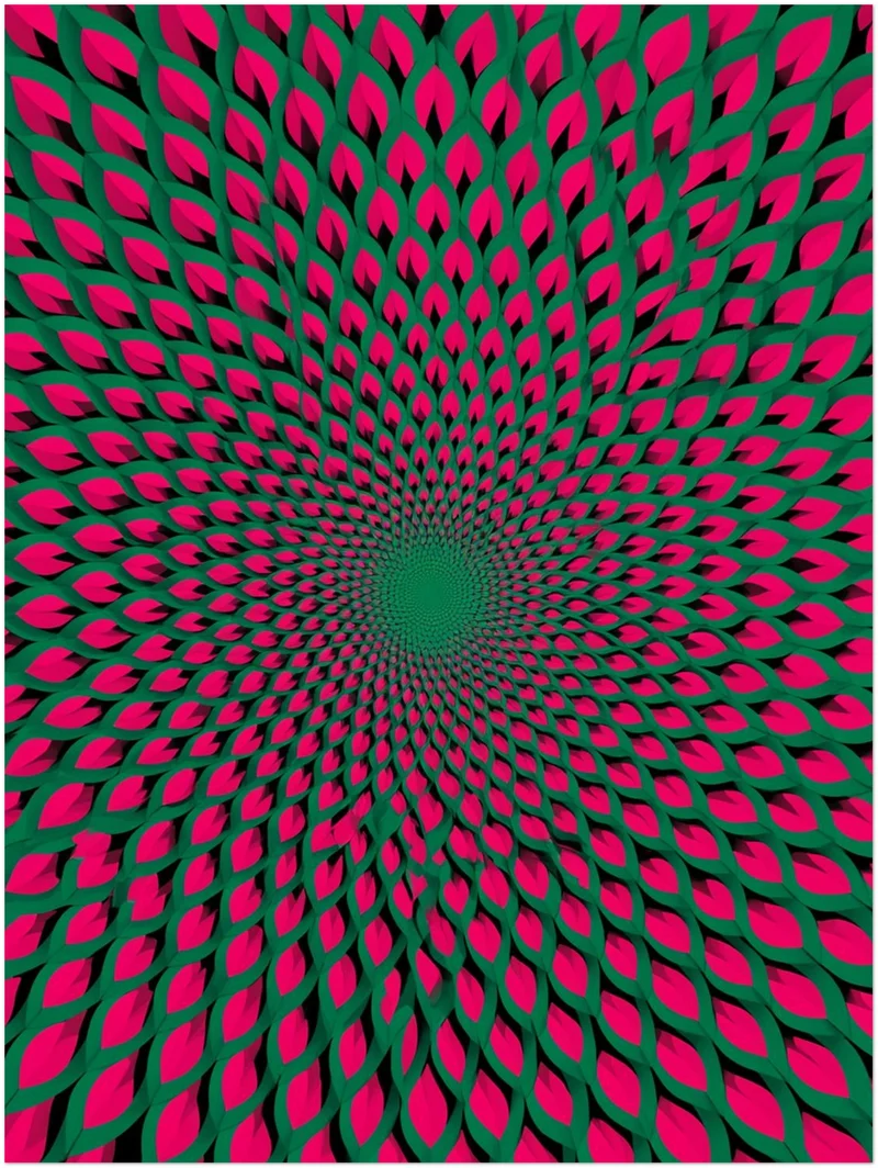 Psychedelischer Blütenwirbel Poster