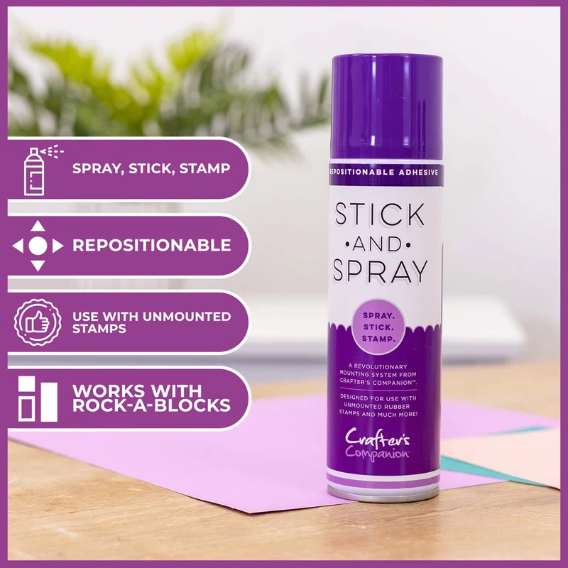 Crafter's Companion - Stick and Spray Mounting Adhesive (PURPLE CAN)