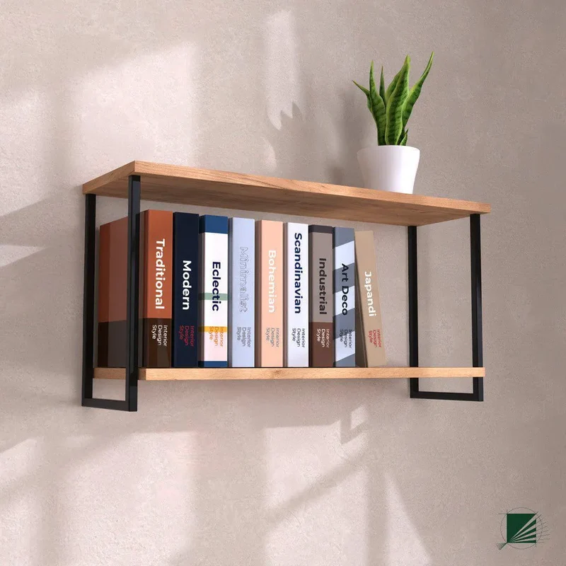 Hanging Shelf LOFT Oak Black