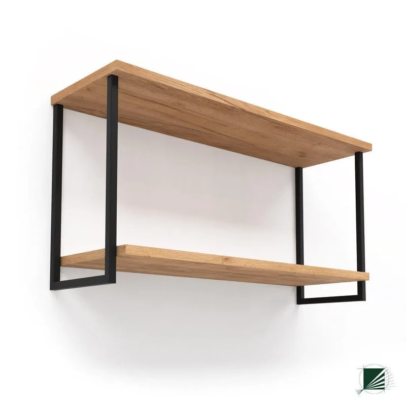 Hanging Shelf LOFT Oak Black