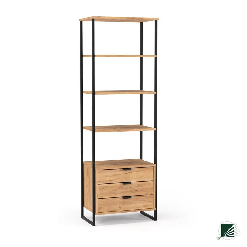 Bookstand LOFT Oak Black