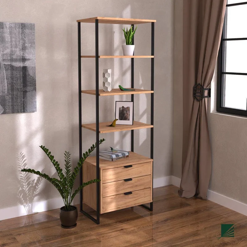 Bookstand LOFT Oak Black