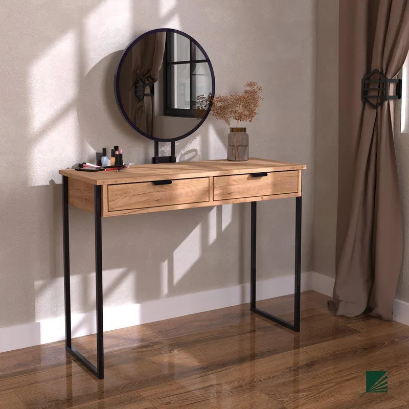 Dressing Table with mirror LOFT Oak Black