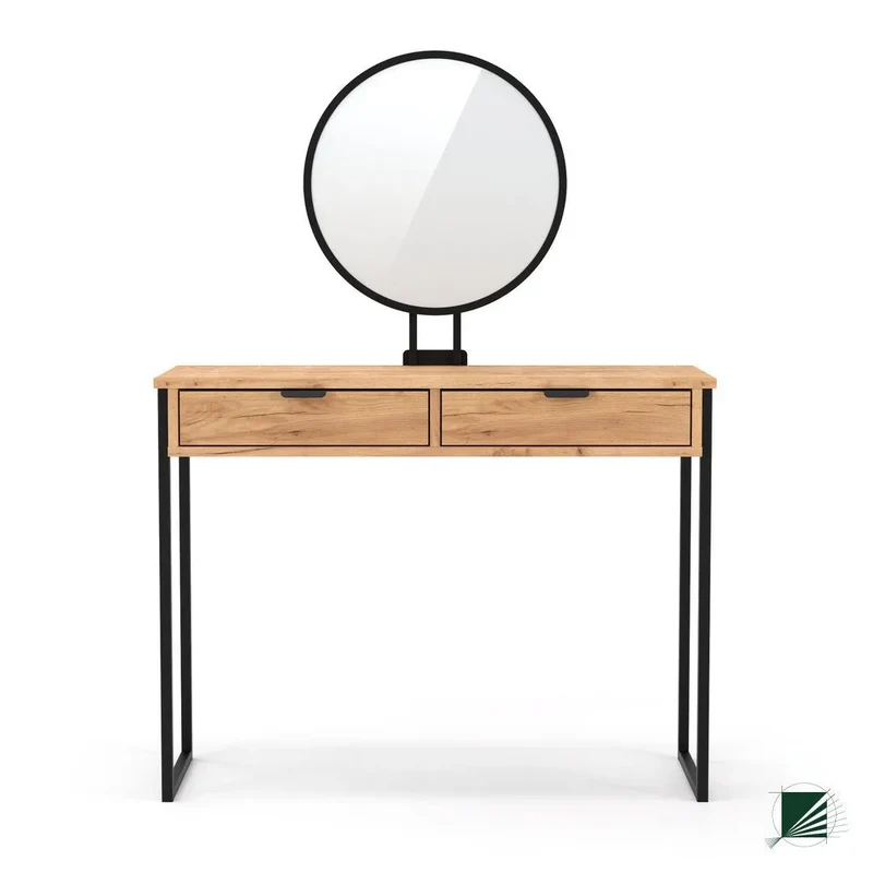 Dressing Table with mirror LOFT Oak Black