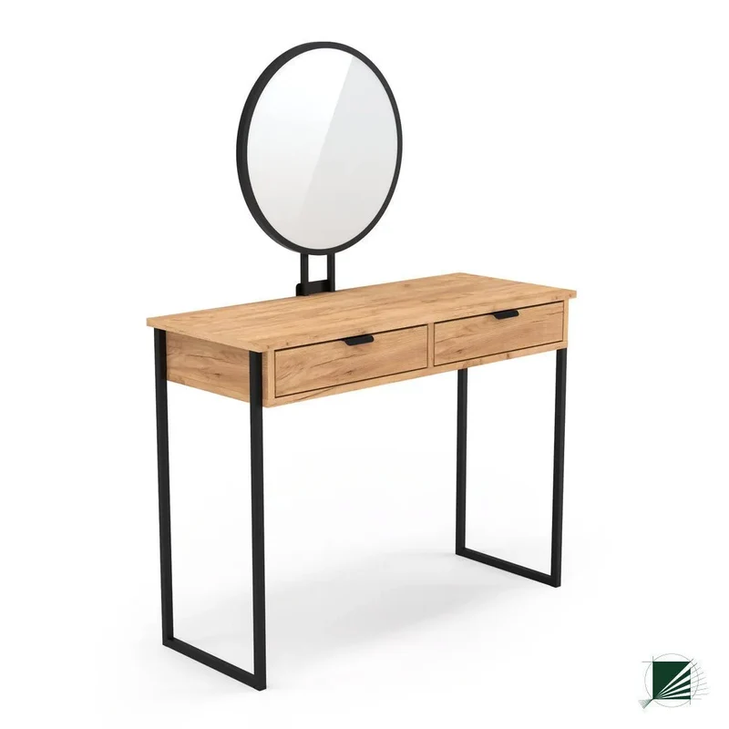 Dressing Table with mirror LOFT Oak Black