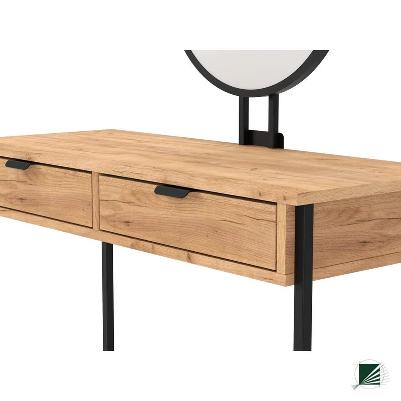 Dressing Table with mirror LOFT Oak Black