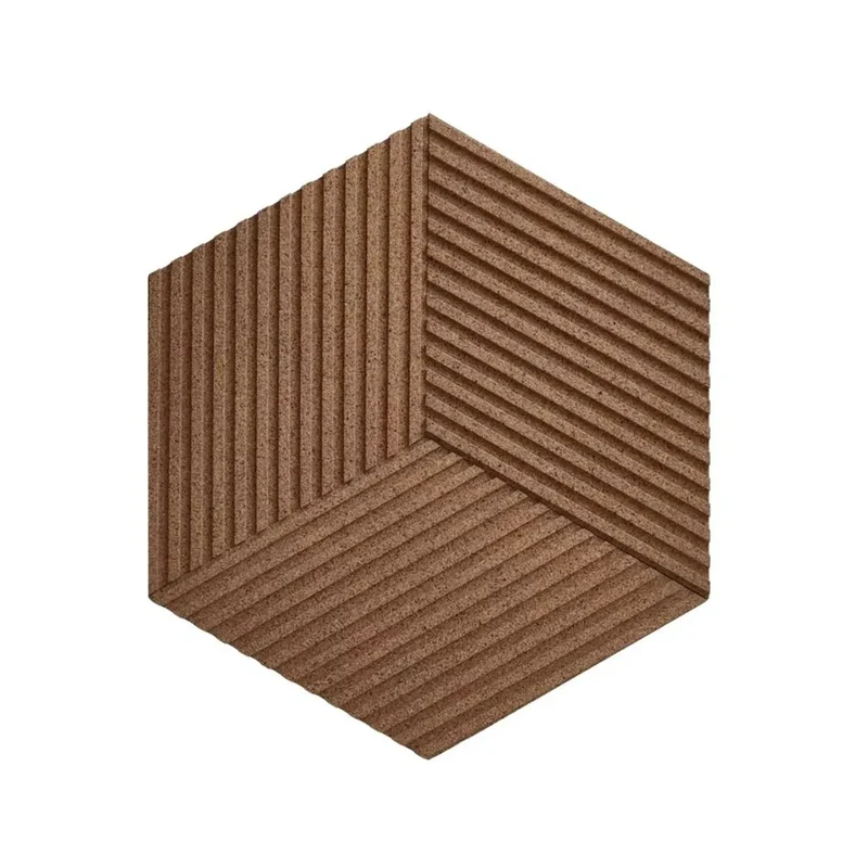 DIAMOND STRIPE 3D Cork Acoustic Wall Panels