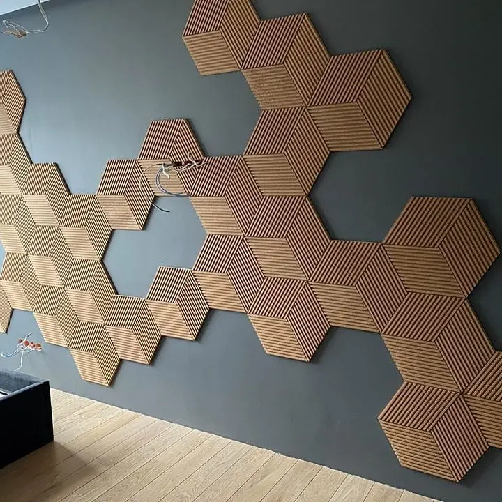 DIAMOND STRIPE 3D Cork Acoustic Wall Panels