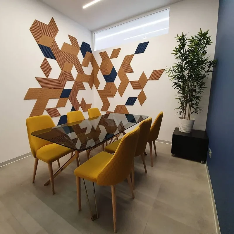 DIAMOND STRIPE 3D Cork Acoustic Wall Panels