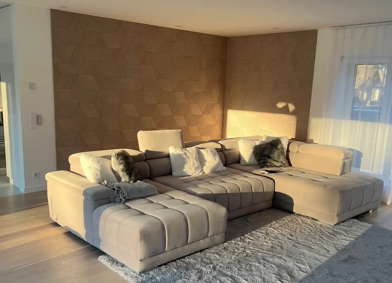 DIAMOND STRIPE 3D Cork Acoustic Wall Panels