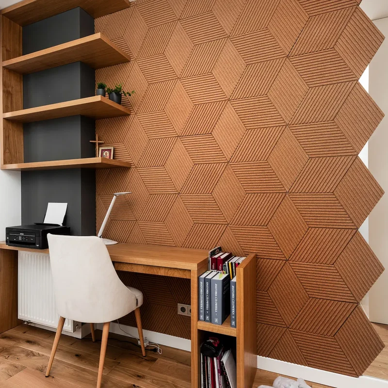 DIAMOND STRIPE 3D Cork Acoustic Wall Panels