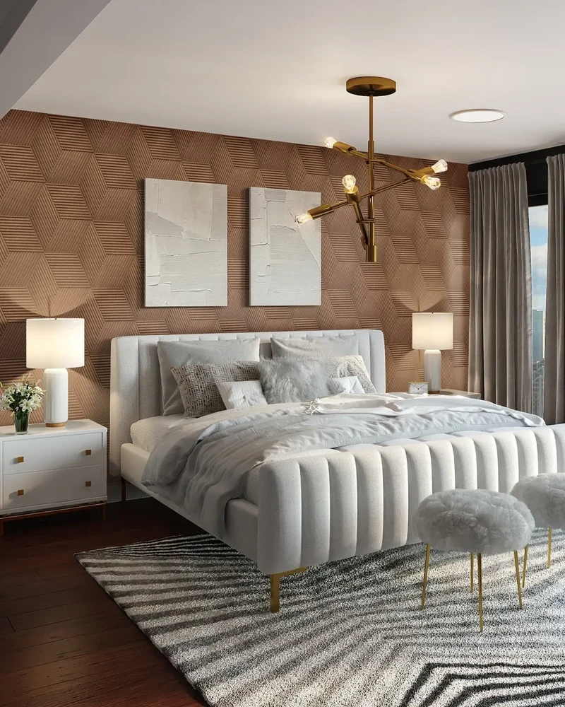 DIAMOND STRIPE 3D Cork Acoustic Wall Panels