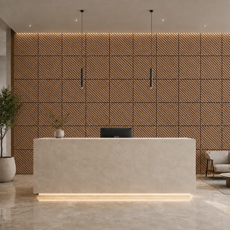 GrooveCraft Milled Acoustic Wall Panels MDF - 4