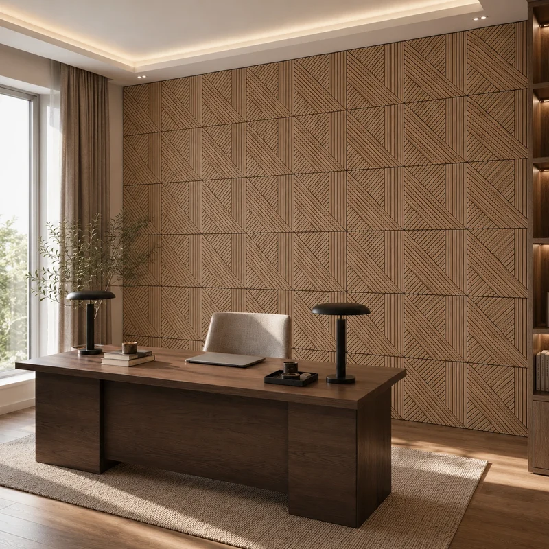 GrooveCraft Milled Acoustic Wall Panels MDF - 3