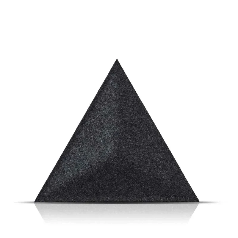 PYRAMID 3D Acoustic Felt Wall Panels - BLACK Multipack