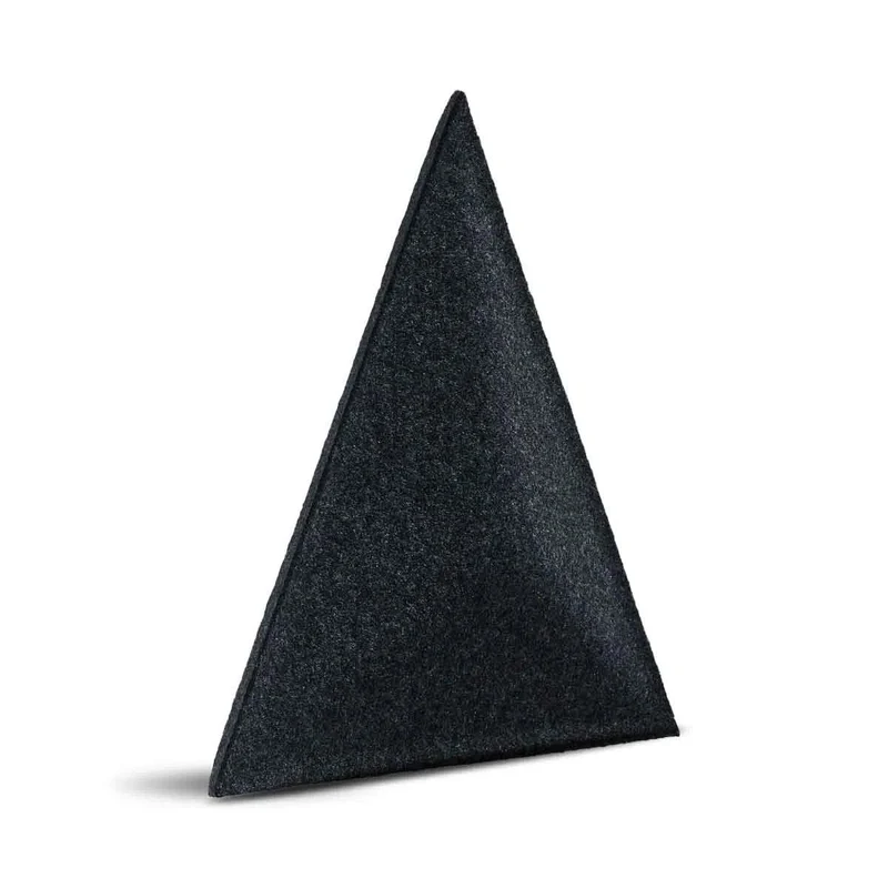 PYRAMID 3D Acoustic Felt Wall Panels - BLACK Multipack