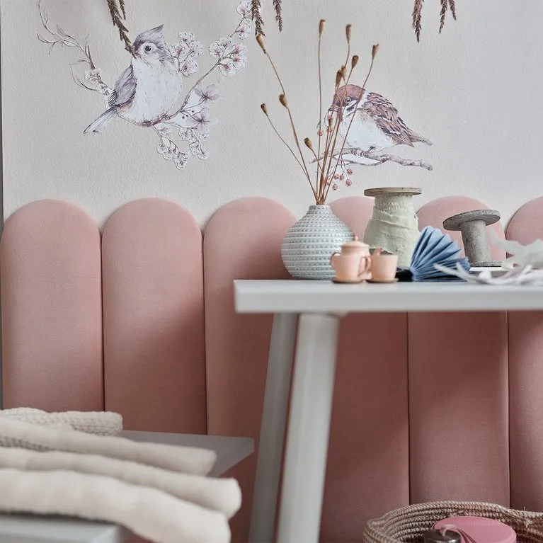 Upholstered Wall Panels Oval 60x15 cm