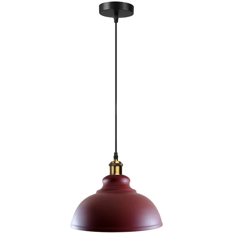 Wohnzimmerlampen hängend, burgunder farbe , E27, Ø 29 cm~3094