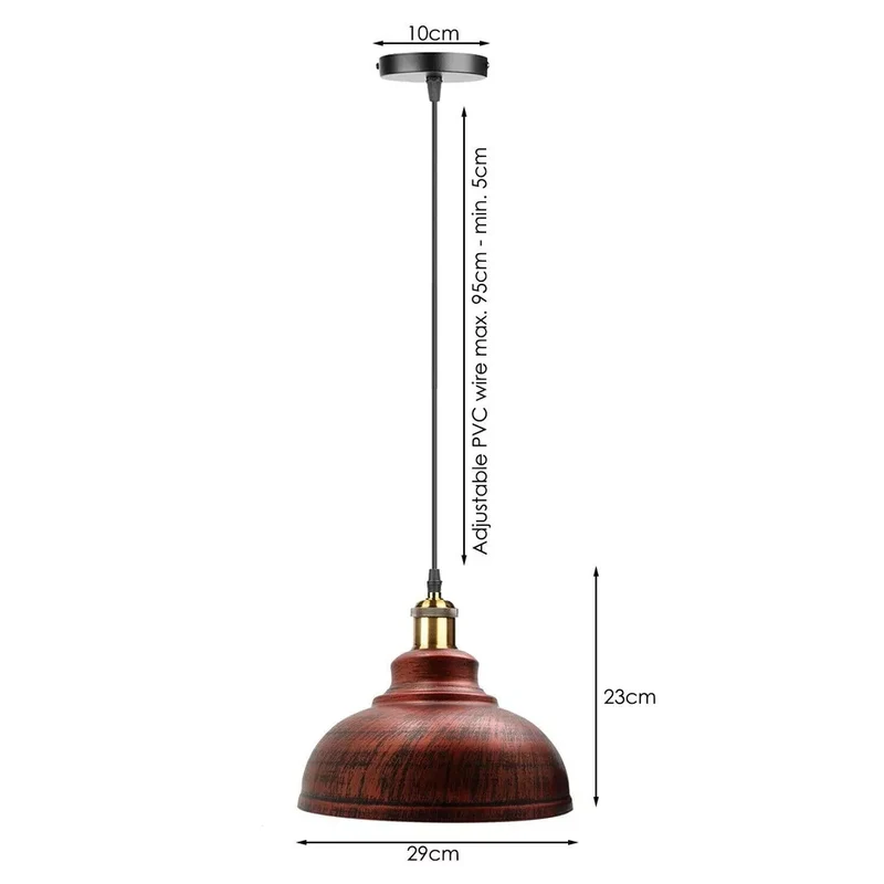 Moderne Retro Loft Deckenlampenschirm hängende Pendelleuchten~3091