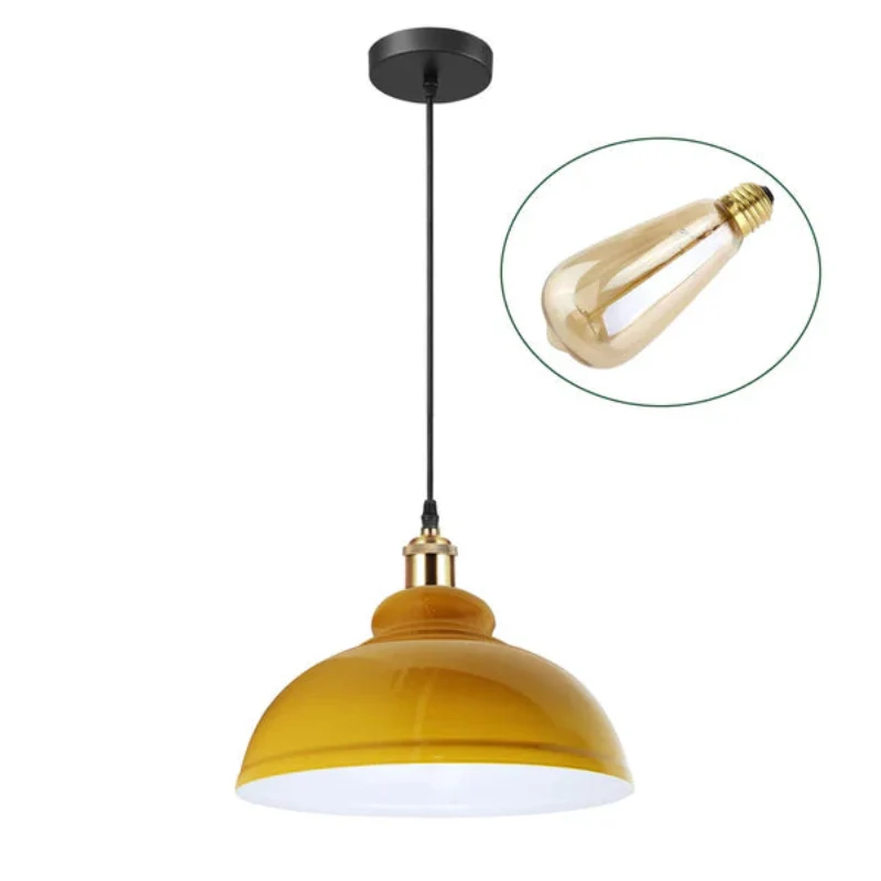 Esszimmer pendelleuchten | Kuppel | gelb | Ø 29 cm~3090