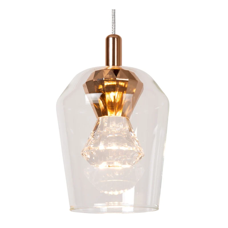 LED-Pendelleuchte Berliane 5-flammig dimmbar rund Ø 34cm