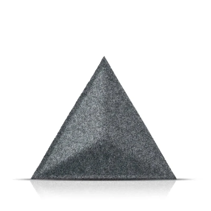 PYRAMID 3D Acoustic Felt Wall Panels - GREY Multipack