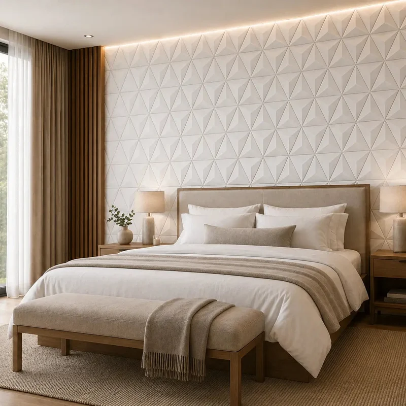 PYRAMID 3D Acoustic Felt Wall Panels - CREAM Multipack
