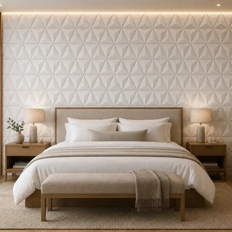 PYRAMID 3D Acoustic Felt Wall Panels - CREAM Multipack