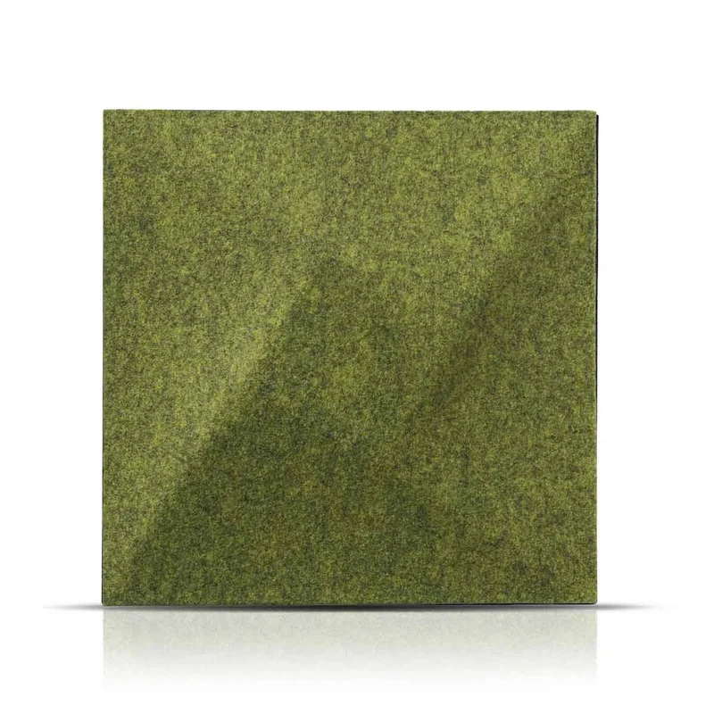 TWIST 3D Acoustic Felt Wall Panels - OLIVE Multipack