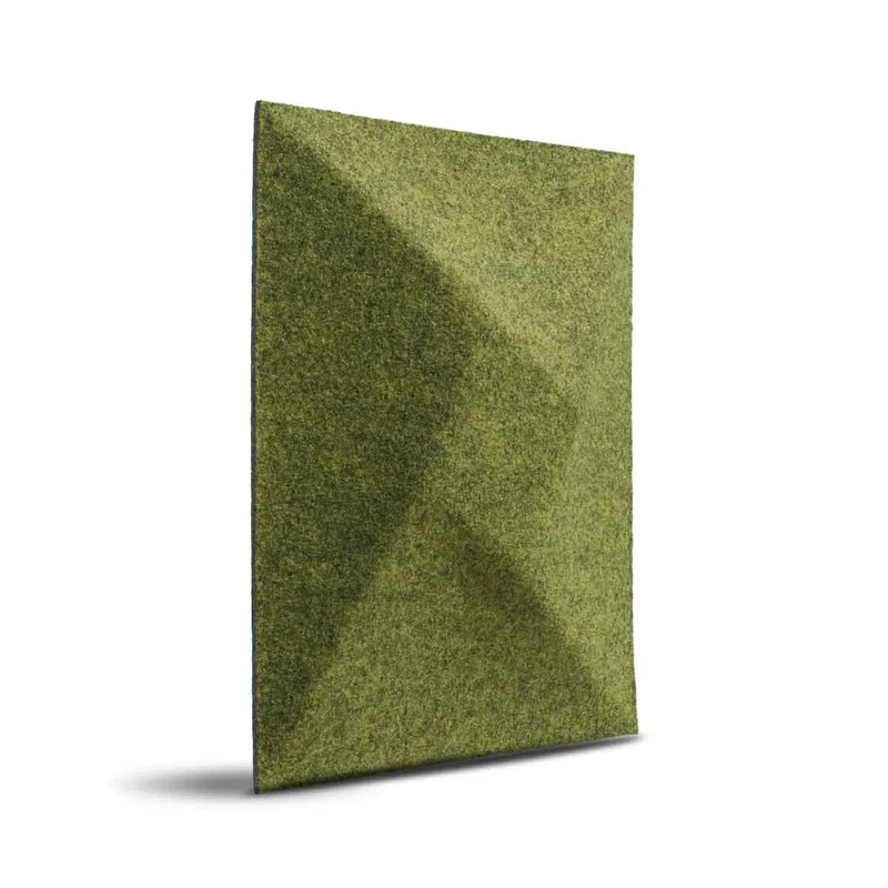 TWIST 3D Acoustic Felt Wall Panels - OLIVE Multipack
