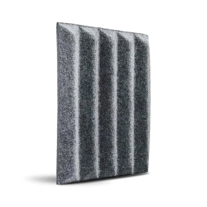 GROVE 3D Acoustic Felt Wall Panels - GREY Multipack