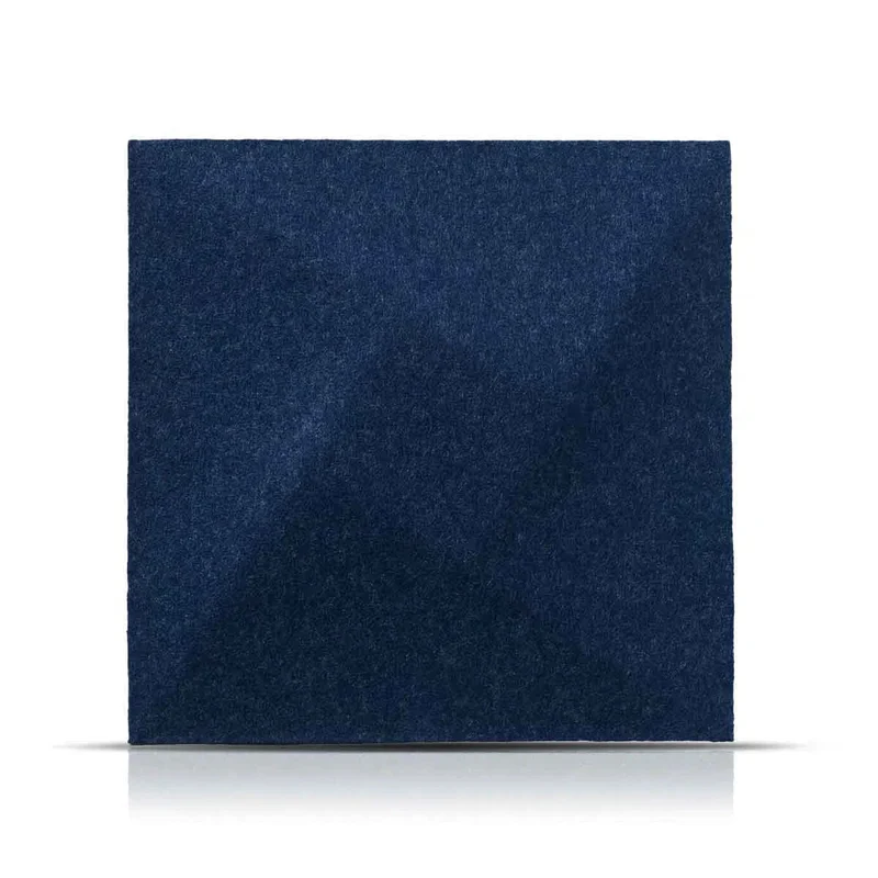 TWIST 3D Acoustic Felt Wall Panels - NAVY Multipack