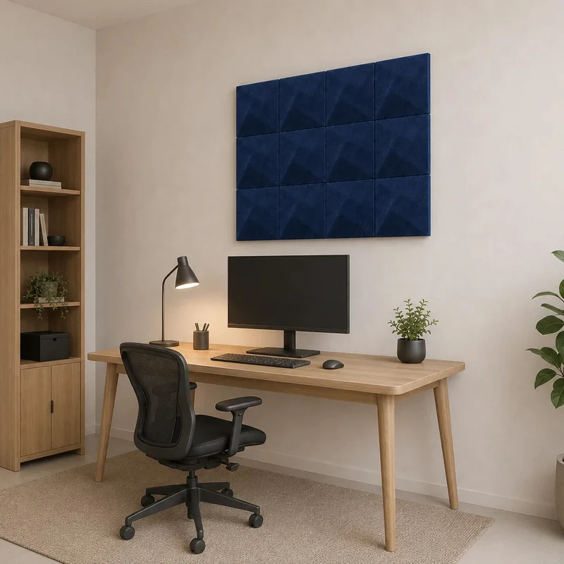 TWIST 3D Acoustic Felt Wall Panels - NAVY Multipack