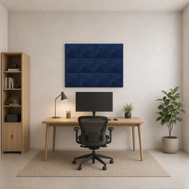 TWIST 3D Acoustic Felt Wall Panels - NAVY Multipack