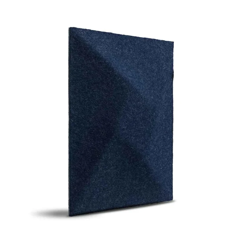 TWIST 3D Acoustic Felt Wall Panels - NAVY Multipack