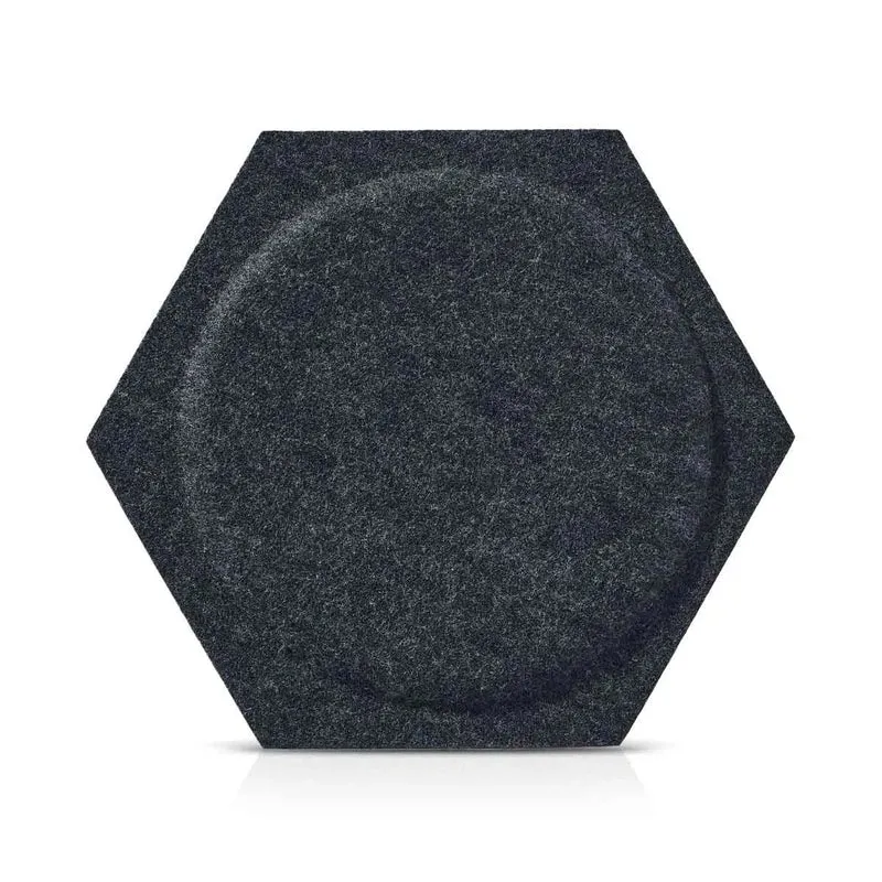 HEXA BOLD 2 3D Acoustic Felt Wall Panels - BLACK Multipack