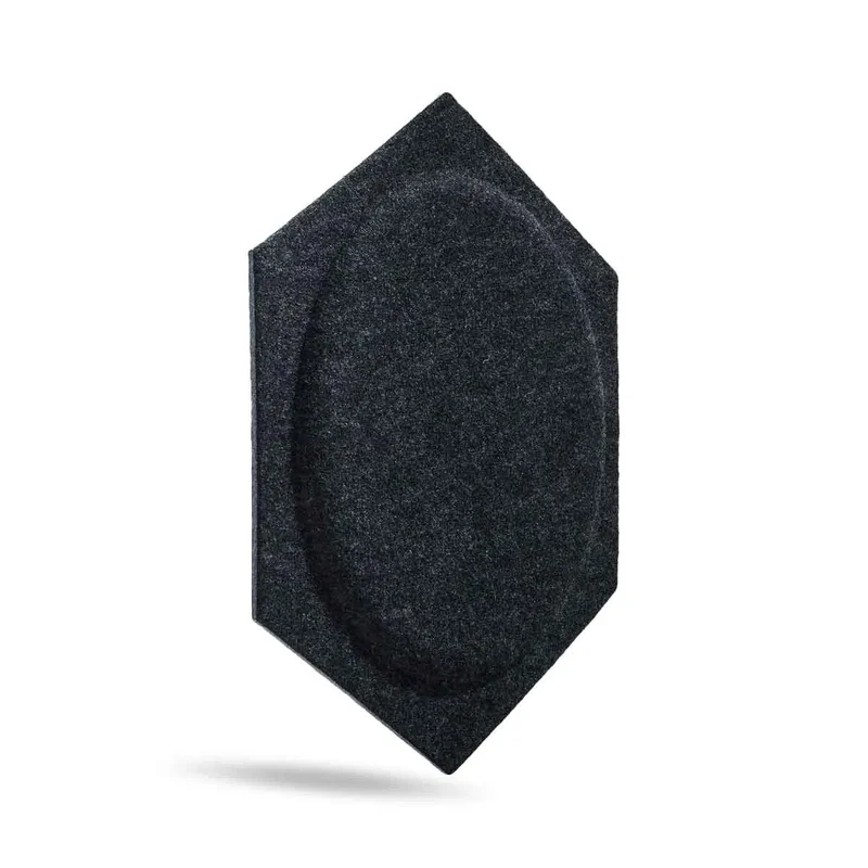 HEXA BOLD 2 3D Acoustic Felt Wall Panels - BLACK Multipack
