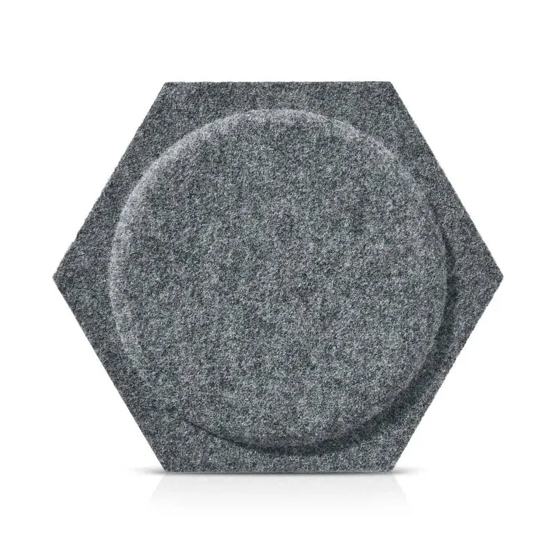 HEXA BOLD 2 3D Acoustic Felt Wall Panels - GREY Multipack