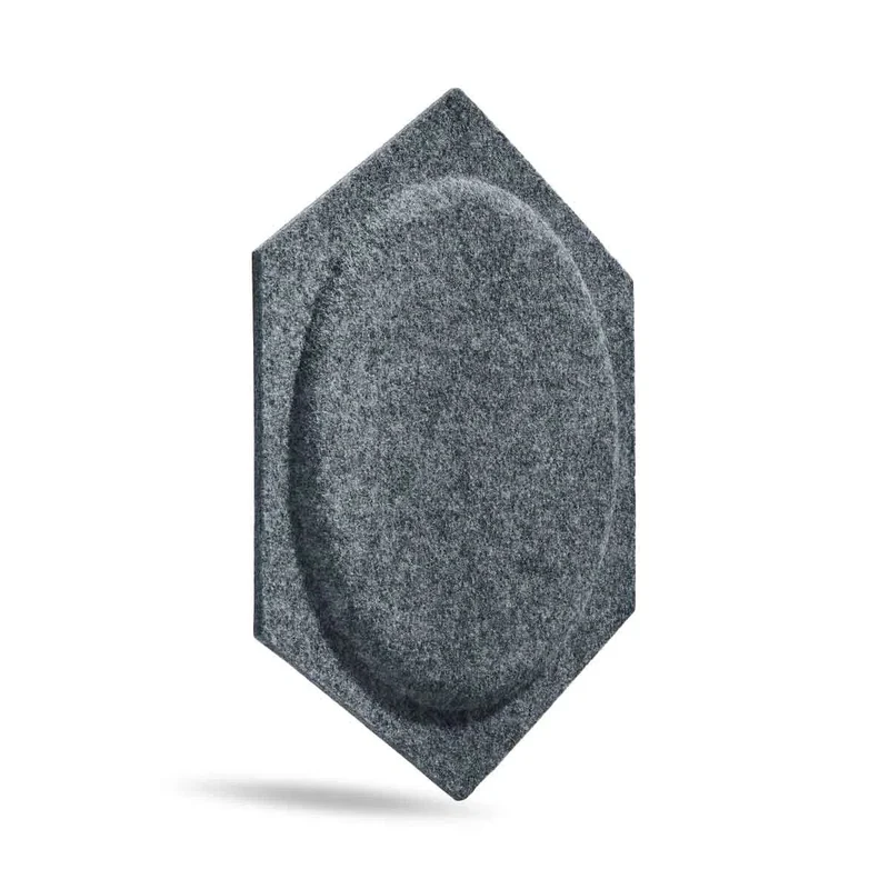 HEXA BOLD 2 3D Acoustic Felt Wall Panels - GREY Multipack