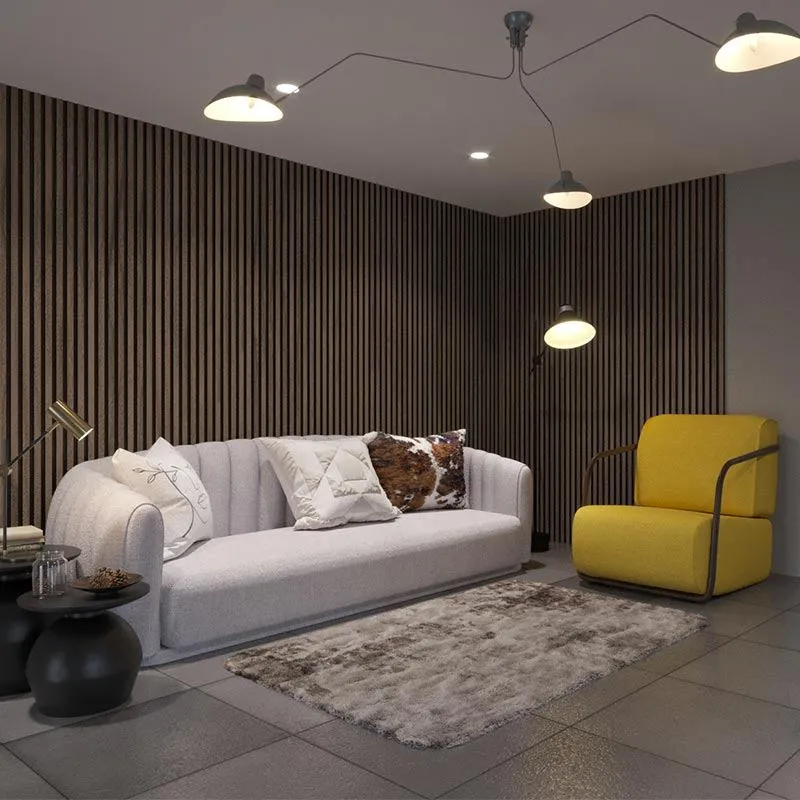 Walnut - Acoustic Wood Slat Wall Panel