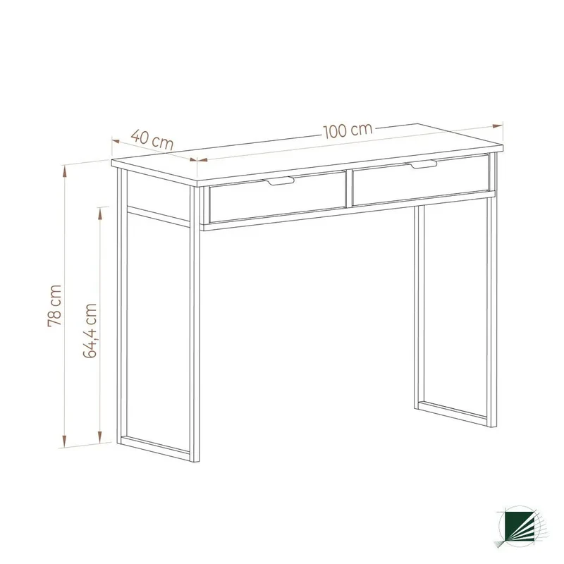 Dressing Table LOFT Oak Black