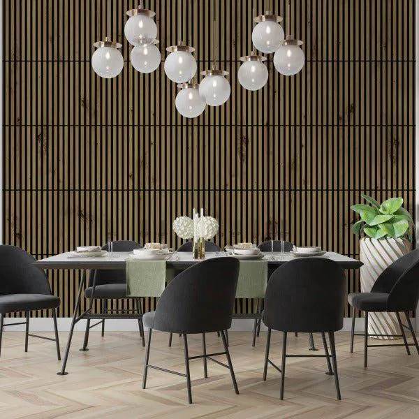 Wooden Acoustic Panels - EUROPEAN OAK Wall Slats