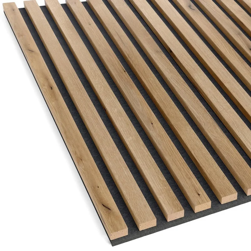 Wooden Acoustic Panels - EUROPEAN OAK Wall Slats