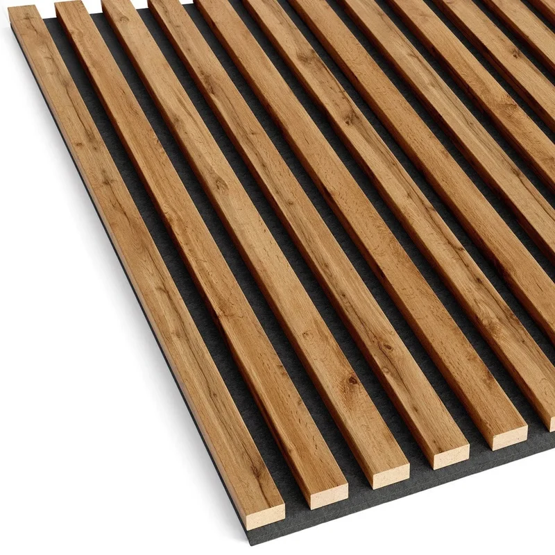 Wooden Acoustic Panels - RUSTIC OAK Wall Slats