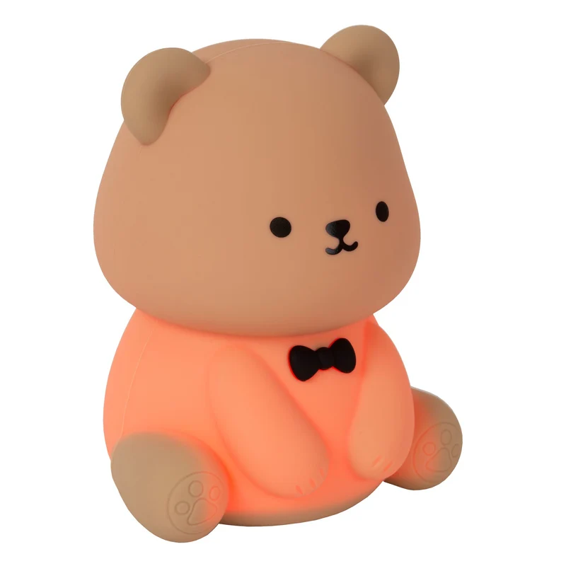 LED-Nachtlampe Pincha Bear dimmbar mit Akku und RGB-Farbwechsel