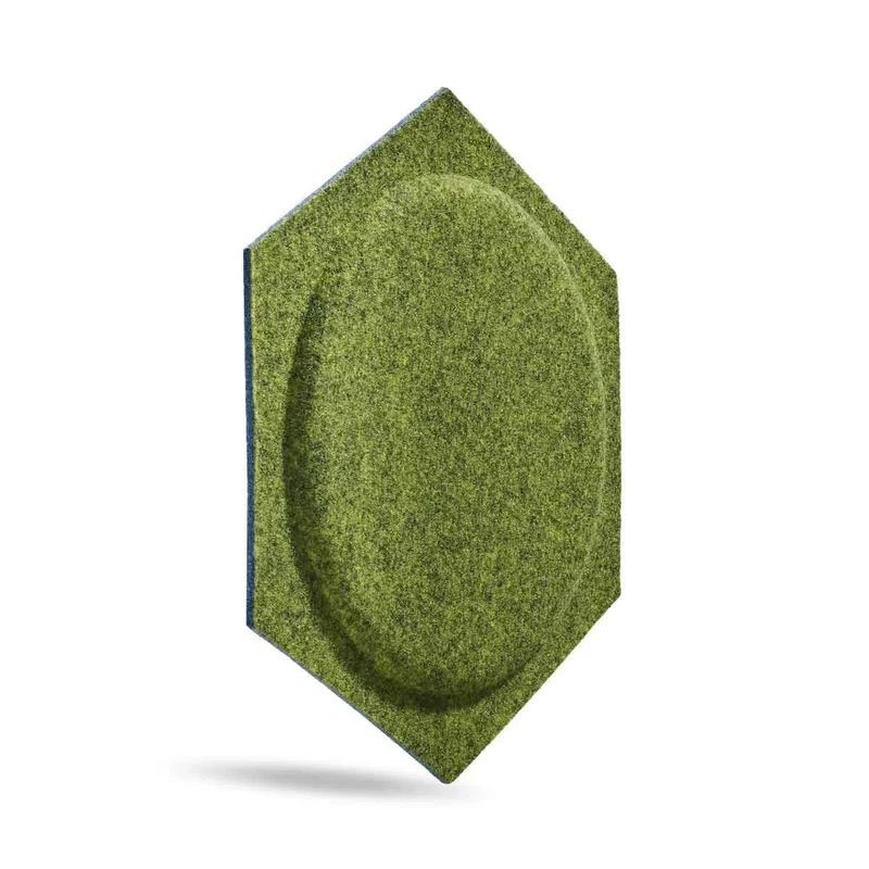 HEXA BOLD 2 3D Acoustic Felt Wall Panels - OLIVE Multipack